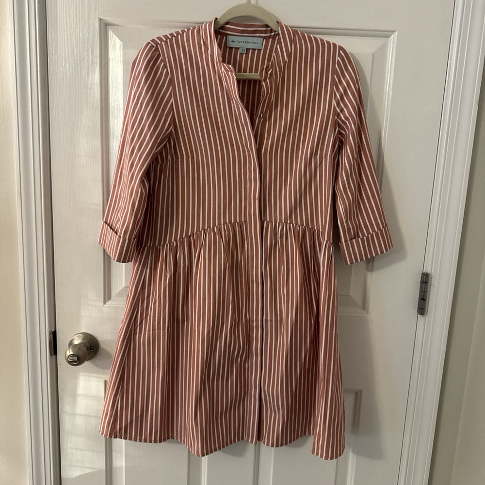 Tuckernuck Women's Mini Dress in Red and White Stripes